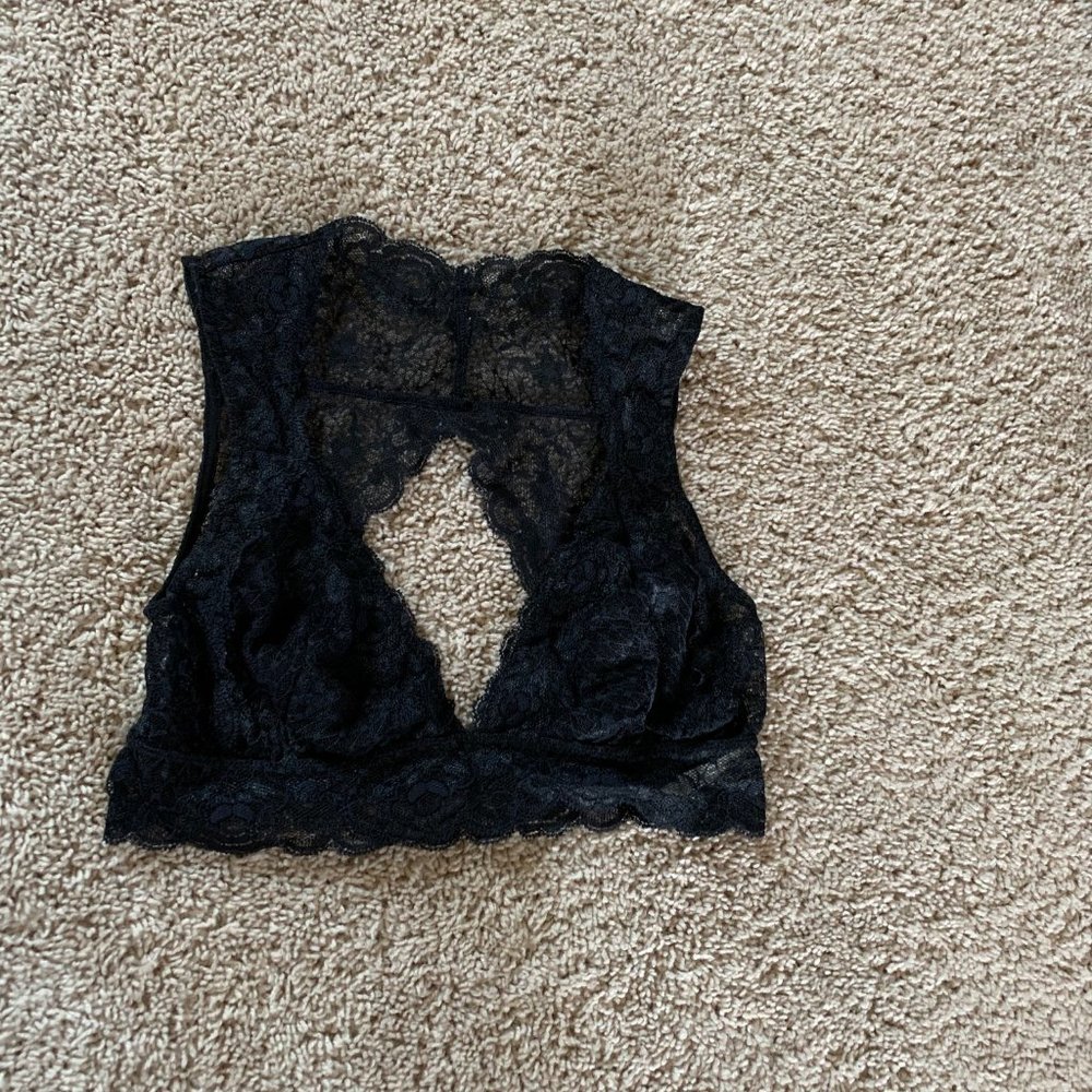 Free People Key Hole Lace bralet